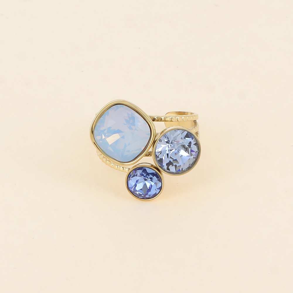Trilogy Ring - Gold Denim