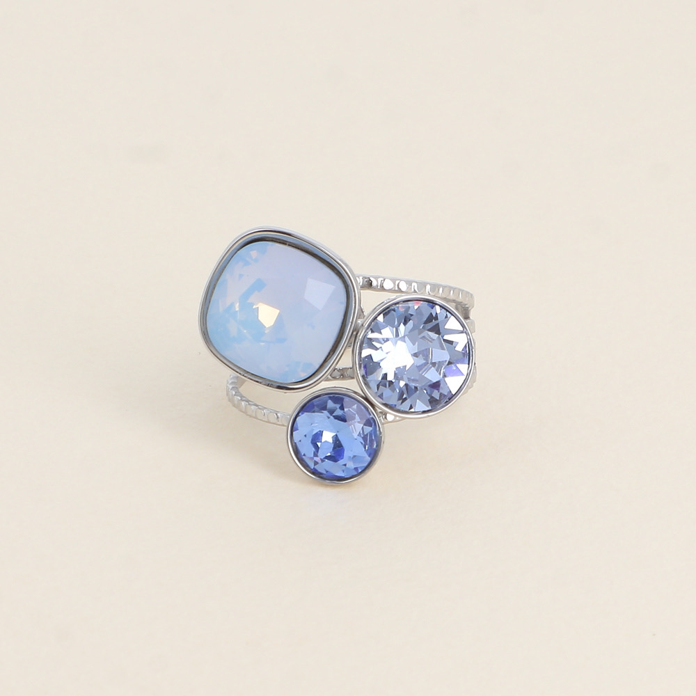 Trilogy Ring - Silver Denim