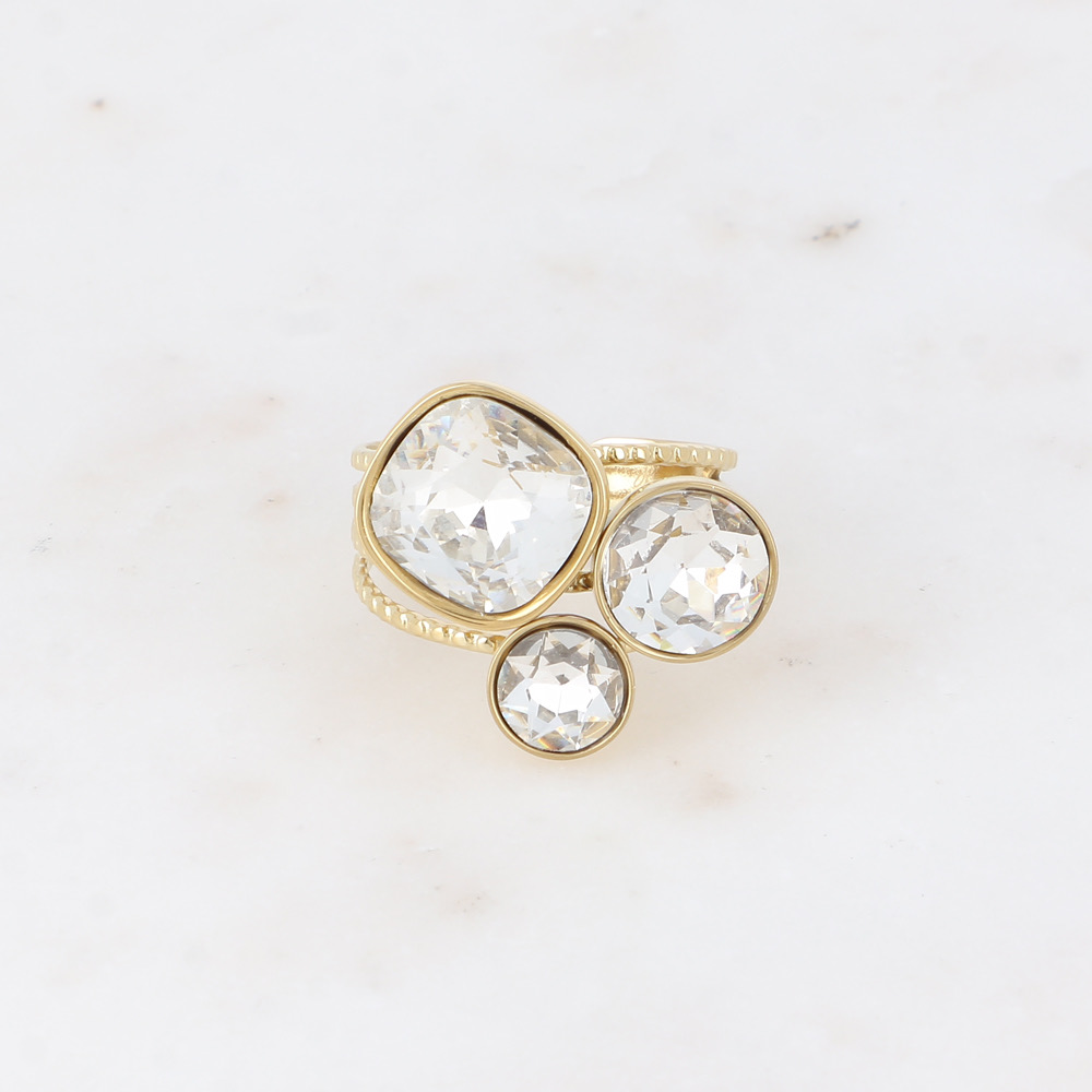 Trilogy Ring - Gold Crystal
