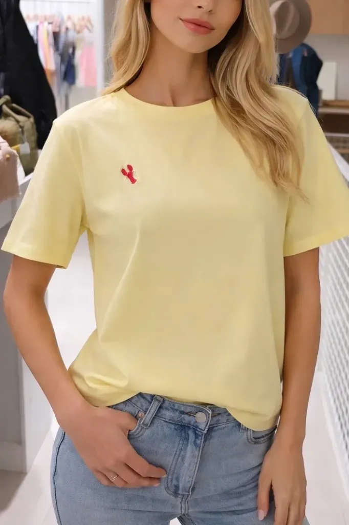 T-Shirt Lobster Yellow