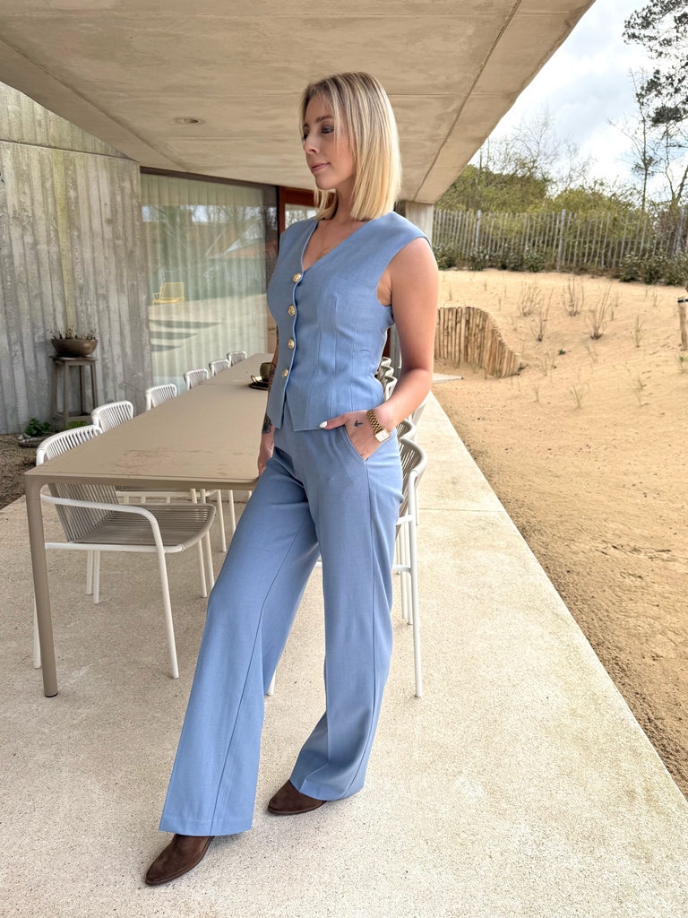 Mouwloze Gilet Polene Blue (36)