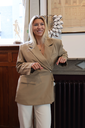 Blazer Asymmetric button