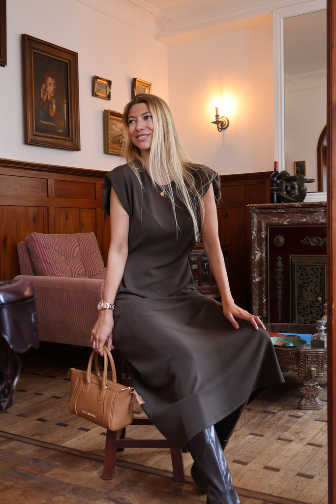 Dress Novi Brown