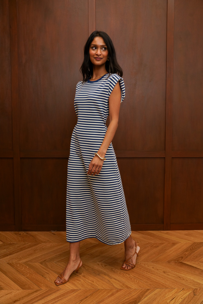 Dress Novi Striped Marine