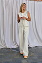 Trousers Zara White