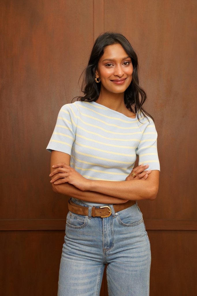 Top Cindy Blue/ Yellow