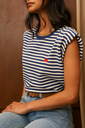 T-Shirt Novi Striped Marine