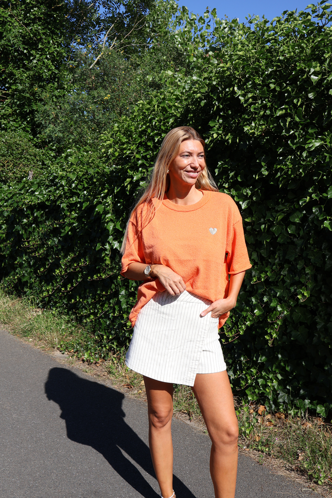 Pull Bianca Orange