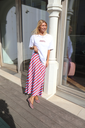 Skirt Blair Sky/ Red