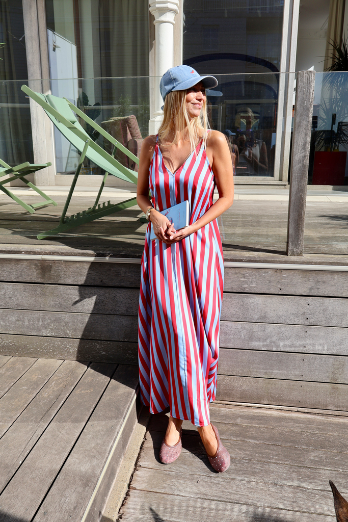 Dress Blair Sky/ Red