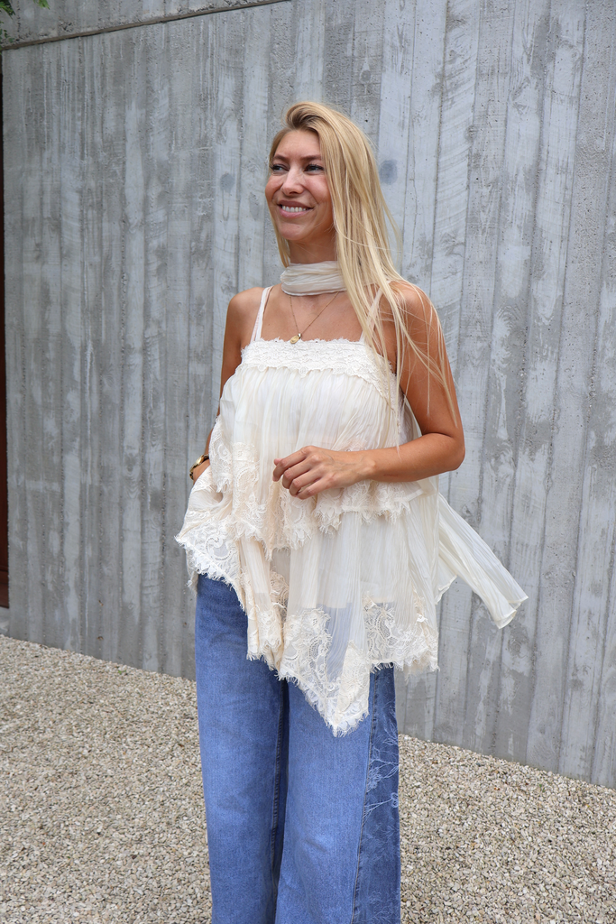 Top Aleandra Beige (S/M)