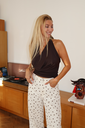 Top Open Back Brown