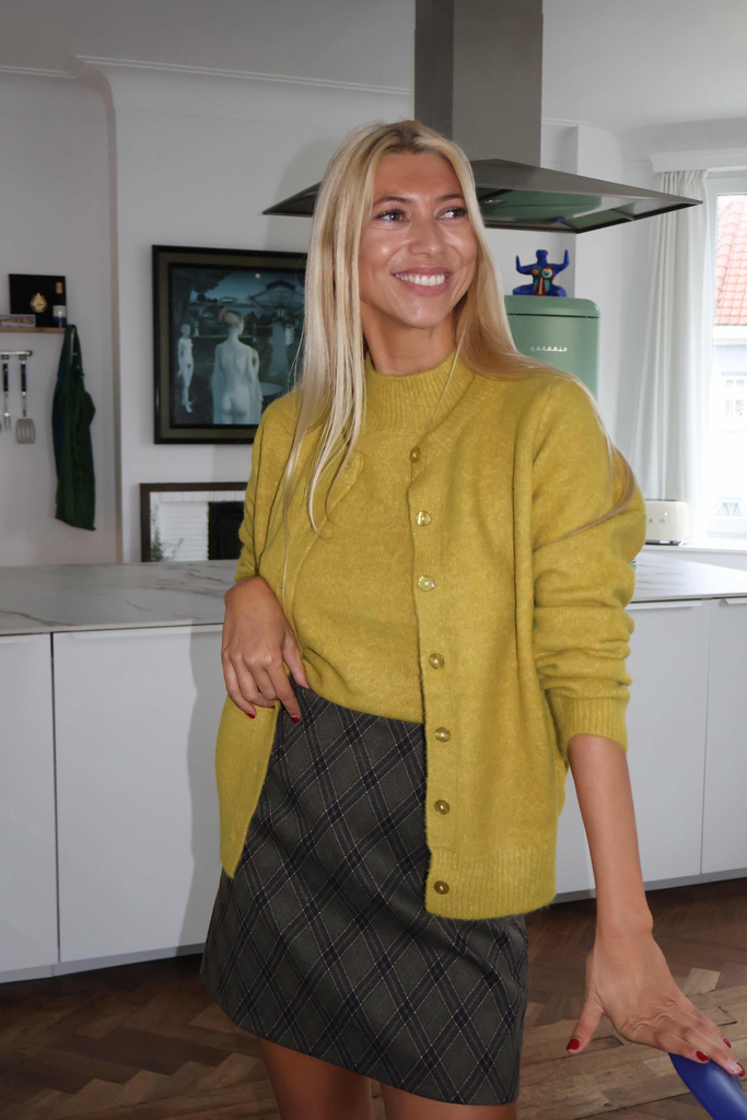 Twinset Gilet + Top Olive (S/M)
