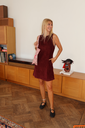 Dress Eleni Bordeaux