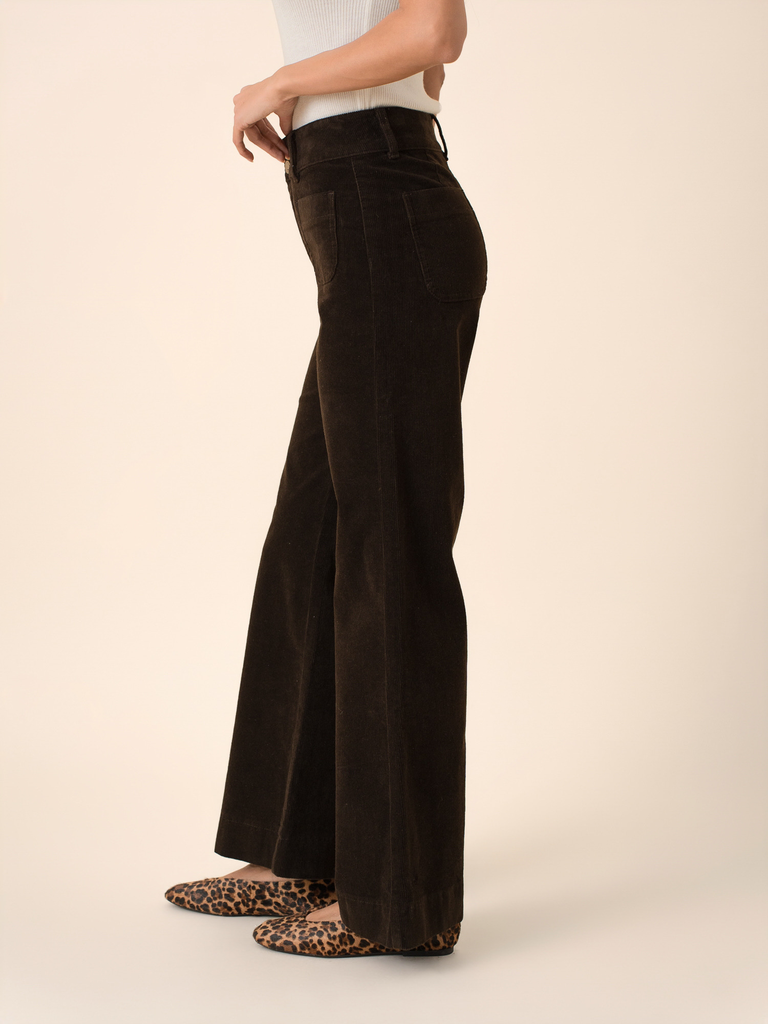 Trousers Elena Velour Brown