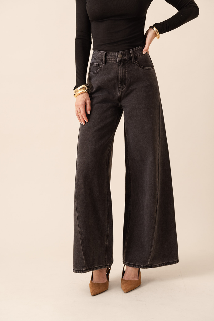 Jeans Barnes Palazzo Dark Grey