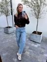 Jeans Balloon Fit Strass Gold
