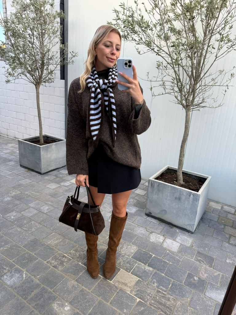 Long Knit Kayra Brown