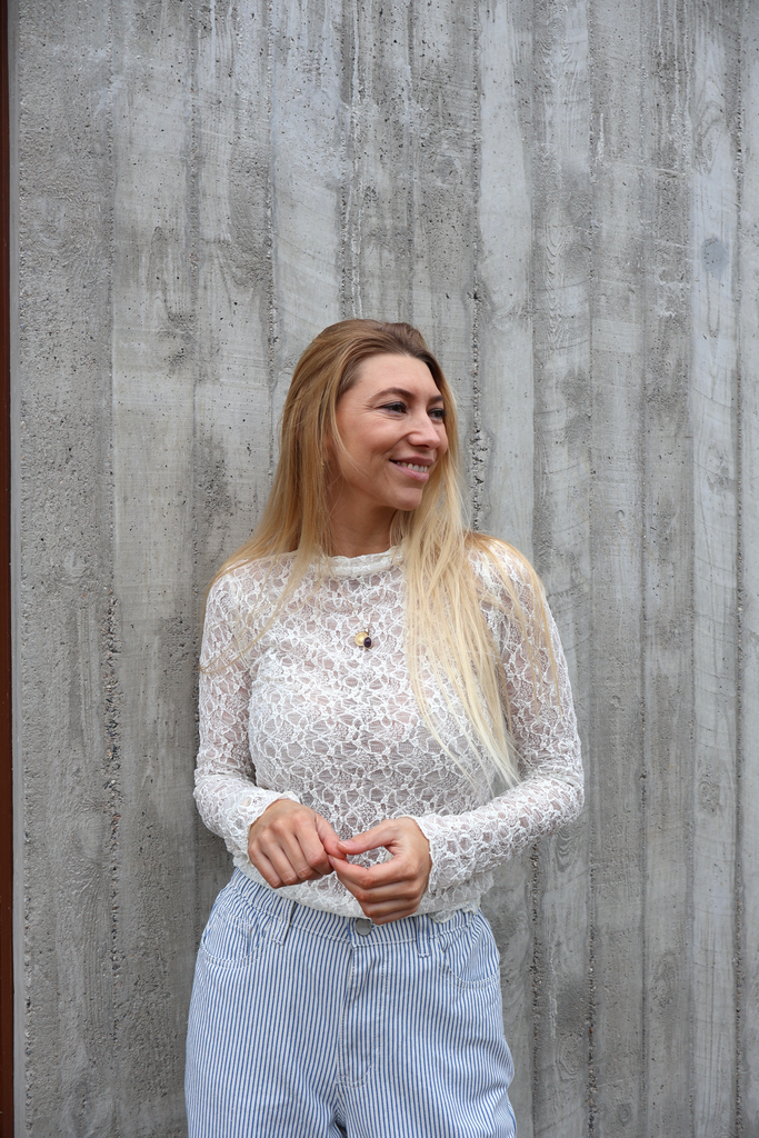 Top Dentelle Beige