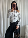 Polka Dots Top White